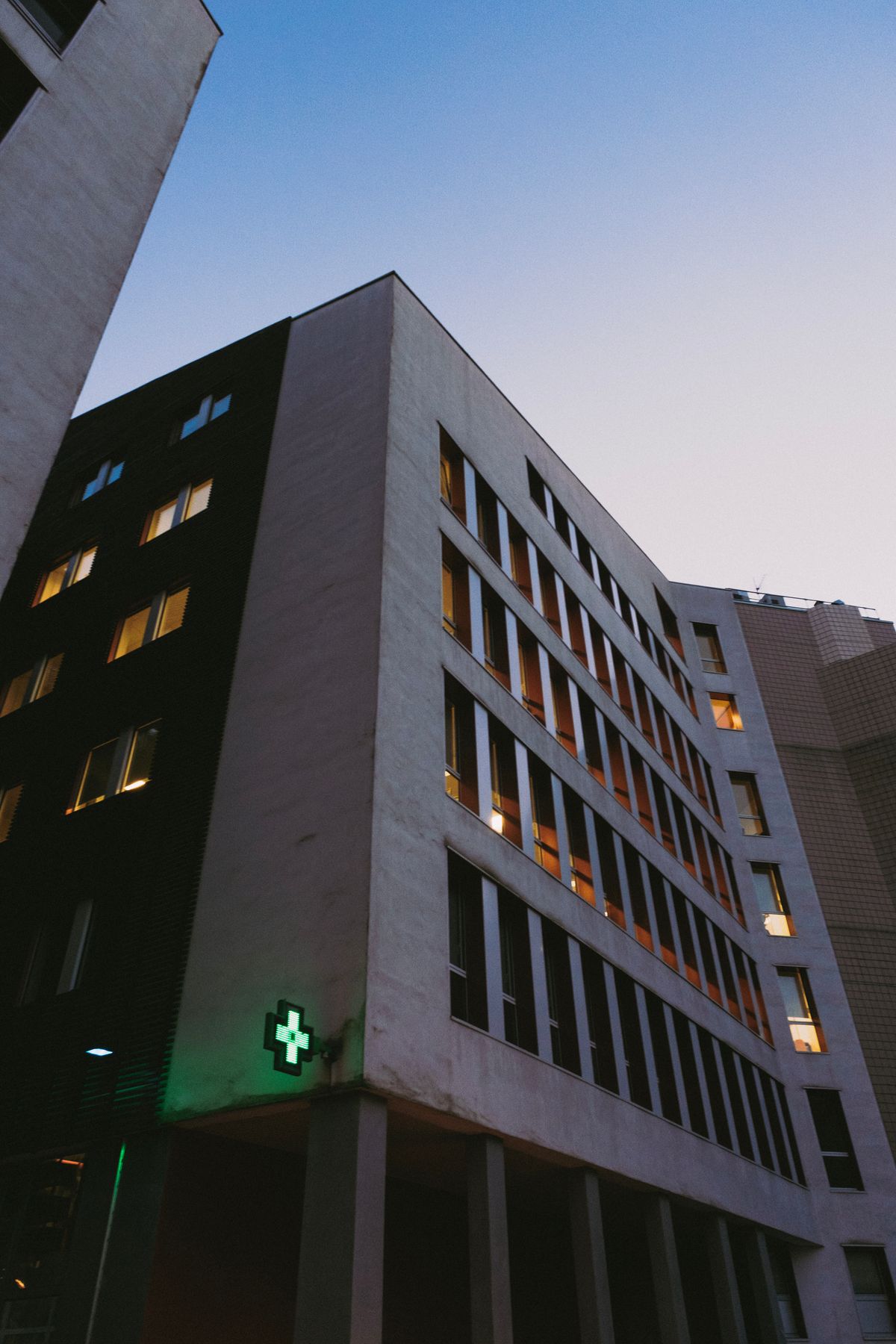A modern hospital building